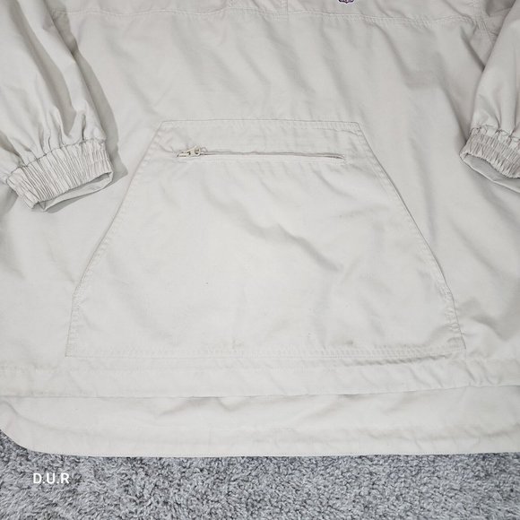 Vintage Lee Pullover Men's Large Tan‎ Sirius NFL Sunday Drive Hooded Jacket - Picture 4 of 15